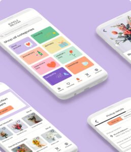 Bumble and Bloom is a flower bouquet ordering app that allows users to easily choose and order flower bouquets